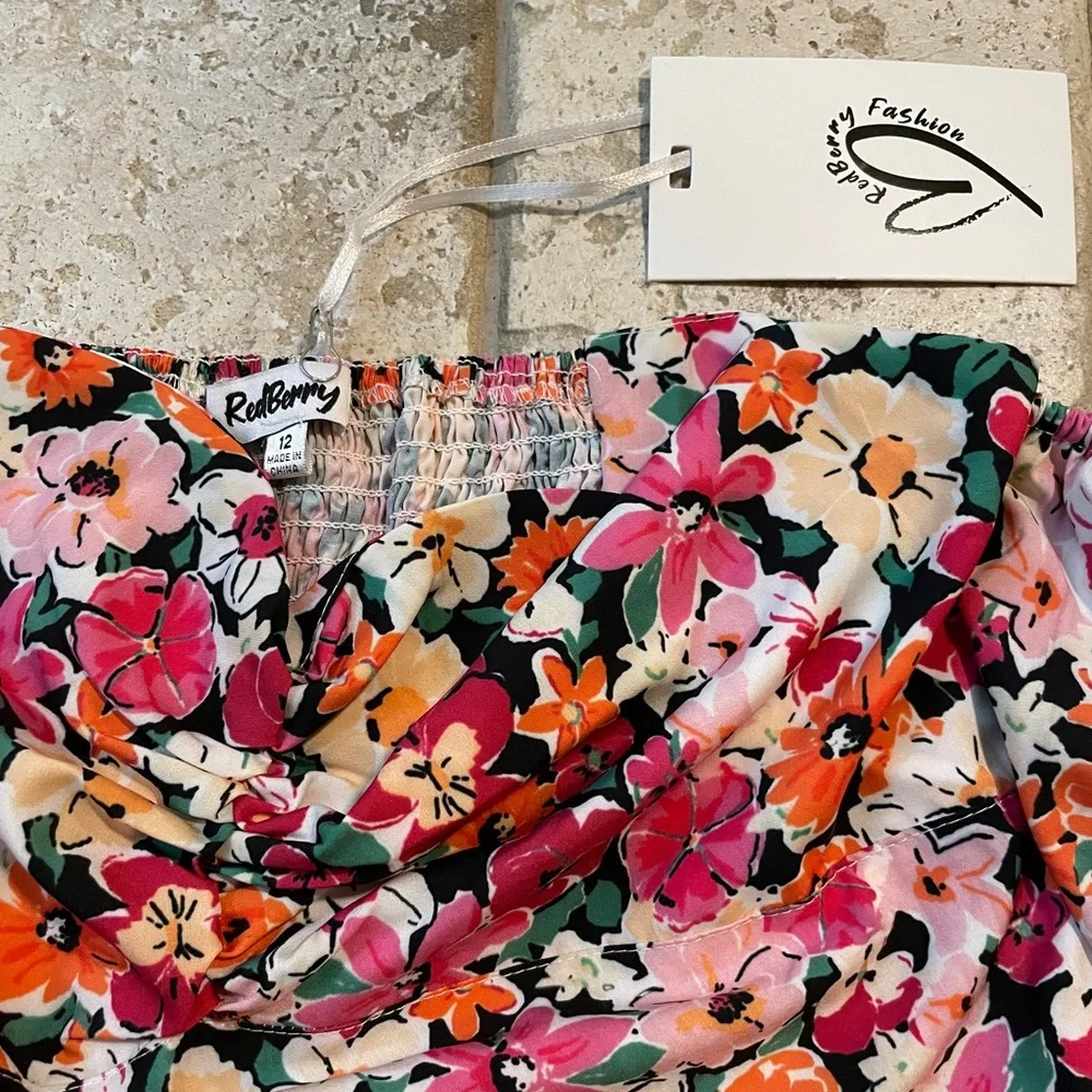 DAKOTA DRESS IN PINK FLORAL - L - Picture 5 of 6